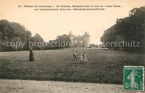 Combourg Chateau La Pelouse designee sous le nom de Cour Verte Combourg