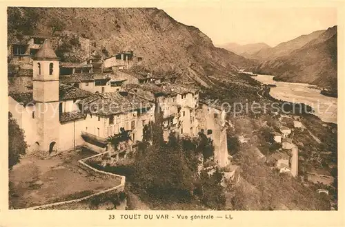 Touet sur Var Vue generale Touet sur Var