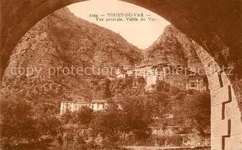 Touet sur Var Vue generale Vallee du Var Touet sur Var