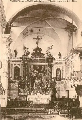 Touet sur Var Interieur de l Eglise Touet sur Var