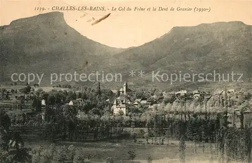 Challes les Eaux Le Col du Frene et la Dent de Granier Challes les Eaux