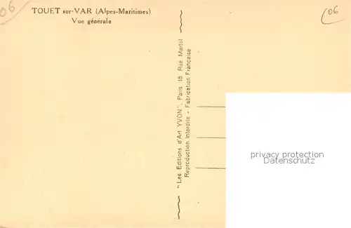 Touet sur Var Vue generale Touet sur Var
