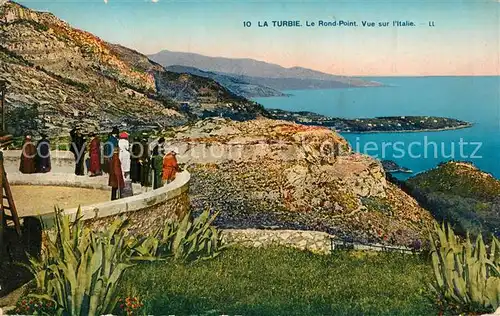 La_Turbie Le Rond Point Vue sur l Italie La_Turbie
