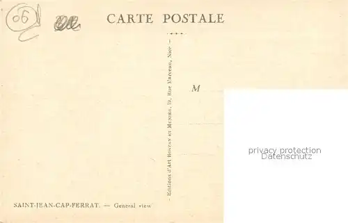 Saint Jean Cap Ferrat Vue generale Saint Jean Cap Ferrat