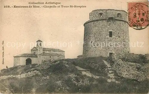 Saint Jean Cap Ferrat Environs de Nice Chapelle et Tour St Hospice Saint Jean Cap Ferrat