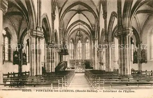 Fontaine les Luxeuil Interieur de l Eglise Fontaine les Luxeuil