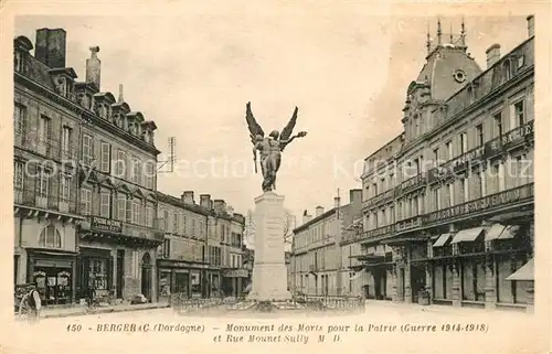 Bergerac Monument des Morts pour la Patrie et Rue Mounet Sully Bergerac
