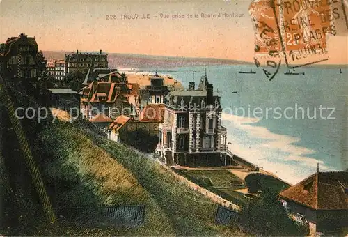 Trouville sur Mer Vue prise de la Route d Honneur Trouville sur Mer