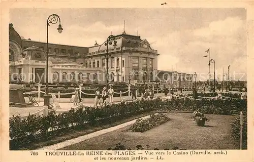Trouville sur Mer La Reine des Plages Vue vers le Casino et les nouveaux jardins Trouville sur Mer