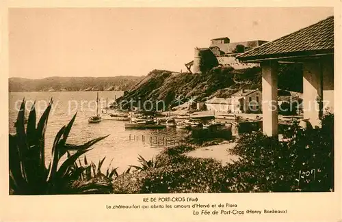 Ile_de_Port Cros Le chateau fort qui abrita les amours dHerve et de Flora Ile_de_Port Cros