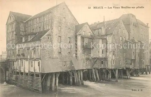 Meaux_Seine_et_Marne Les Vieux Moulins sur pilotis Meaux_Seine_et_Marne