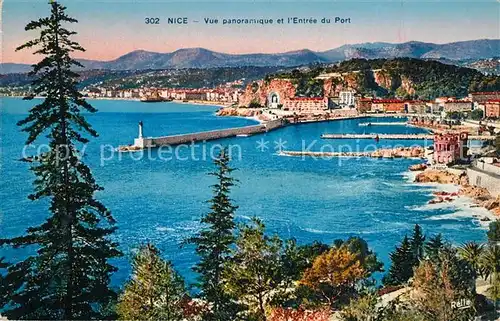 Nice_Alpes_Maritimes Vue panoramique et lEntree du Port Nice_Alpes_Maritimes