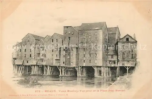 Meaux_Seine_et_Marne Vieux Moulins Vue prise de la Place Jean Bureau Meaux_Seine_et_Marne
