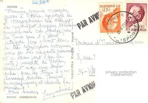 Mostar_Moctap Stadtansicht mit alter Brcke Mostar_Moctap