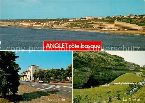 Anglet Le V.V.F. Mairie et la Grotte de la Chambre d Amour Cote basque Anglet