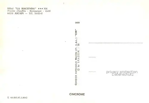 Ascain Hotel La Hacienda vue aerienne Ascain