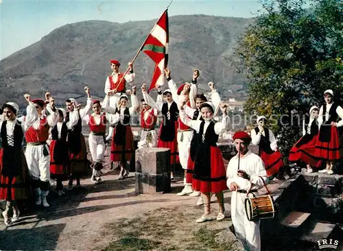 Saint Jean Pied de Port Folklore Basque Fandango Garaztarrak Saint Jean Pied de Port
