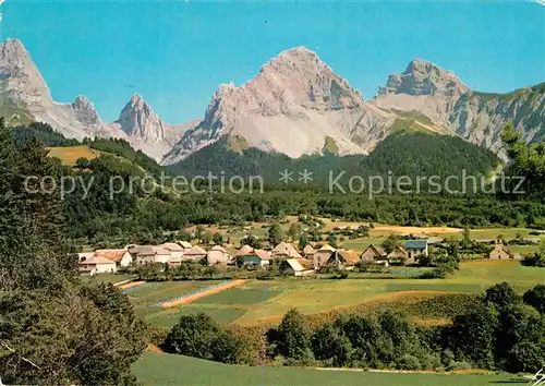 Lus la Croix Haute Vue generale et les Alpes Lus la Croix Haute