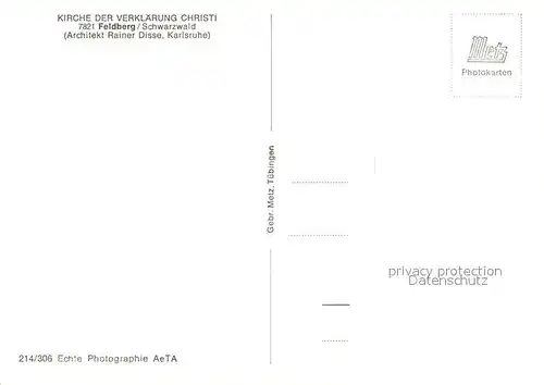 Feldberg_Schwarzwald Kirche der Verklaerung Christi Feldberg Schwarzwald