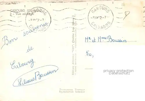 Cabourg Plage Hotels vue aerienne Cabourg