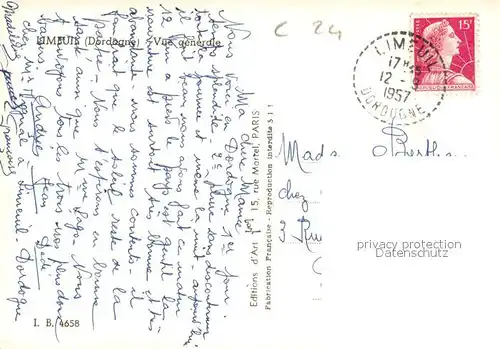 Limeuil Vue generale Bords de la Dordogne Limeuil