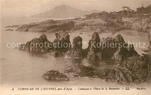 Agay_Var Corniche de l Esterel Calanque et Phare de la Baumette Cote d Azur Agay_Var