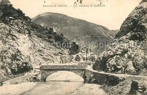 Barles Vue generale Pont Alpes Barles