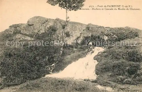 Paimpont Foret de Paimpont Beauvais Rochers et Cascade du Moulin de Chatenay Paimpont