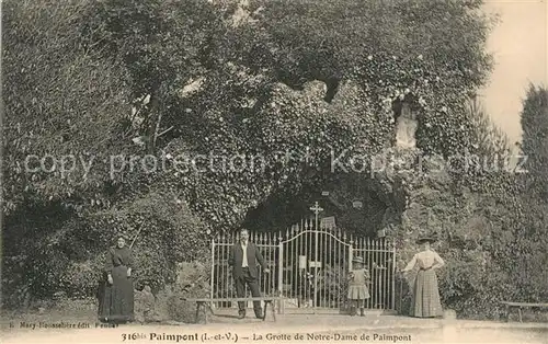 Paimpont La Grotte de Notre Dame de Paimpont Paimpont