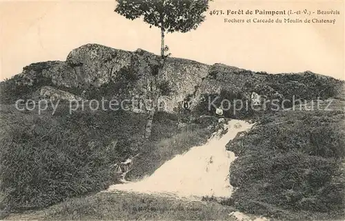Paimpont Foret de Paimpont Beauvais Rochers et Cascade du Moulin de Chatenay Paimpont