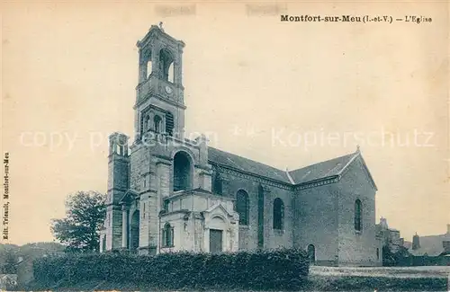 Montfort sur Meu Eglise Kirche Montfort sur Meu
