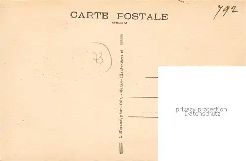 Flumet Vue generale et le Mont Blanc Alpes Flumet