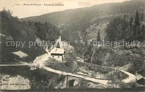 Flumet Route de Flumet Tournant de Flond Flumet