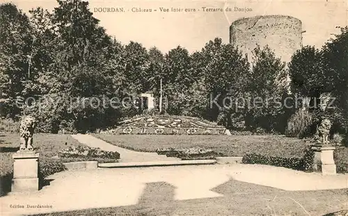 Dourdan Chateau Terrasse du Donjon Dourdan