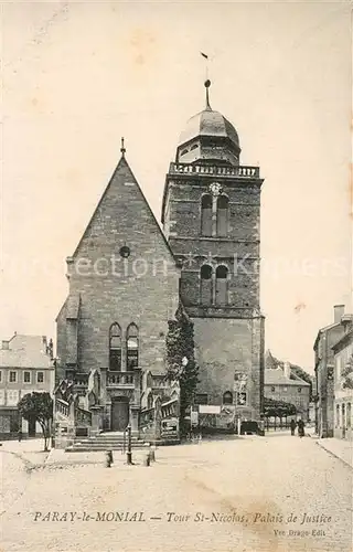 Paray le Monial Tour Saint Nicolas Palais de Justice Paray le Monial