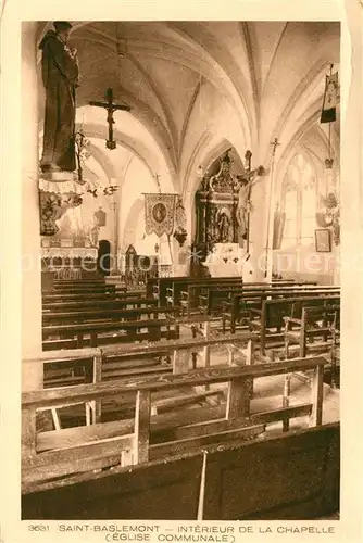 Saint Baslemont Interieur de la Chapelle Eglise communale Saint Baslemont