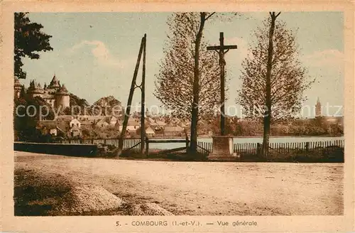 Combourg Vue generale Bords de l Etang Croix Chateau Combourg