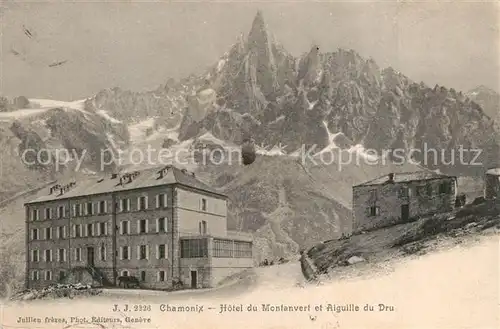 Chamonix Hotel du Montanvert Aiguille du Dru  Chamonix