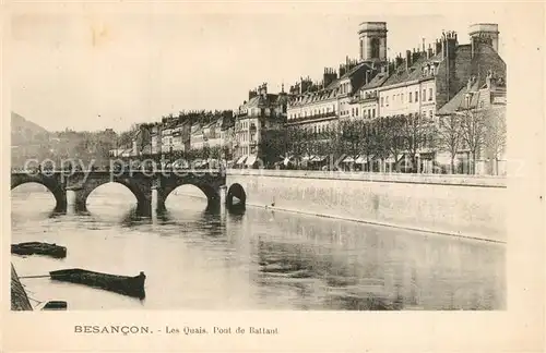 Besancon_Doubs Quais Pont de Battant Besancon Doubs