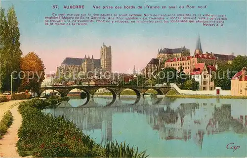 Auxerre Yonne Pont Neuf Auxerre