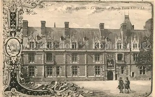 Blois_Loir_et_Cher Chateau Facade Louis XII Blois_Loir_et_Cher