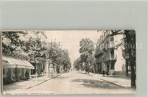 Vichy_Allier Rue de Paris Perspective de la Gare Vichy Allier