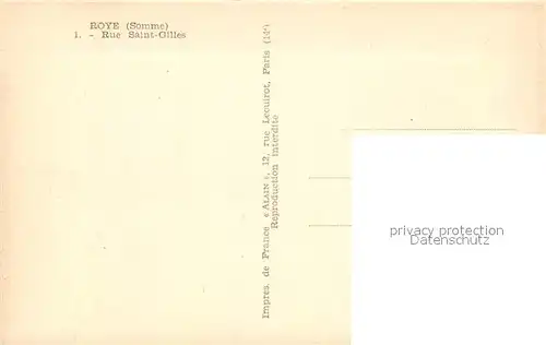 Roye_Somme Rue Saint Gilles Roye_Somme