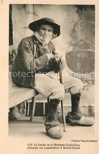 Saint Thois Le Sorcier de la Montagne Lecuis Coze attendant ses consultations Saint Thois