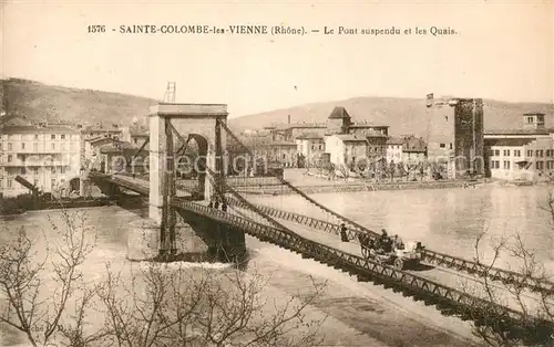 Sainte_Colombe_les_Vienne Le Pont suspendu et les Quais Sainte_Colombe_les_Vienne