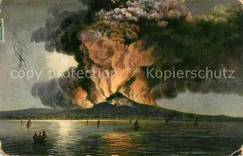 Napoli_Neapel Vesuv Eruption Napoli Neapel