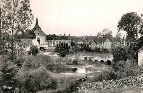 Vic sous Thil Eglise vu du Pont de Vic Vic sous Thil