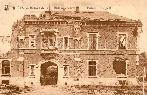 Ypres_Ypern_West_Vlaanderen Ruines de la Maison darret Ypres_Ypern