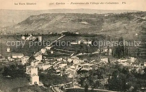 Cordes sur Ciel Panorama du Village des Cabannes Cordes sur Ciel