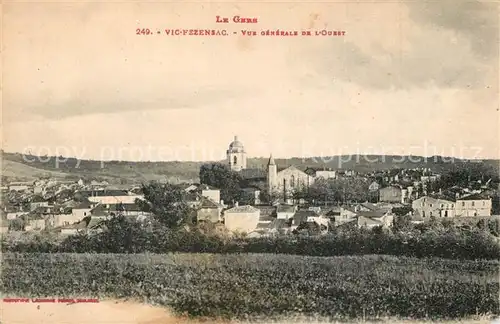 Gers Vic Fezensac Vue generale de l Ouest Gers